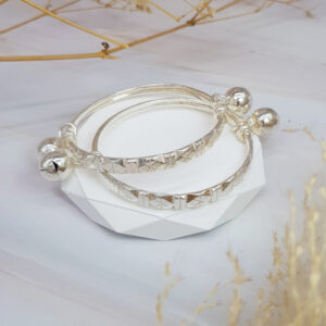 กำไลข้อเท้าเด็กเงิน